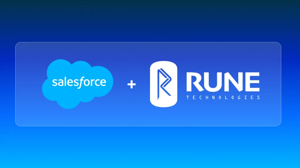 Salesforce and Rune Technologies logos